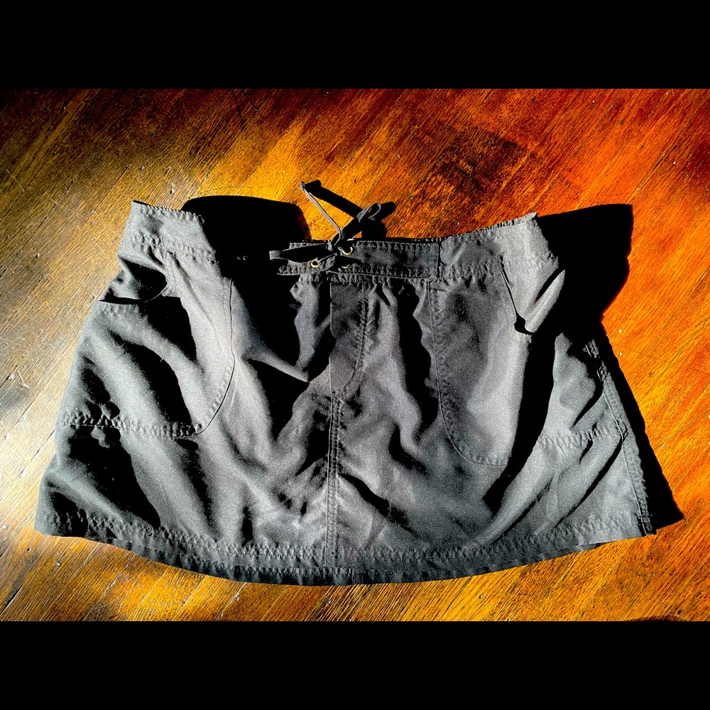 Swim skirt, black XL with mesh liner